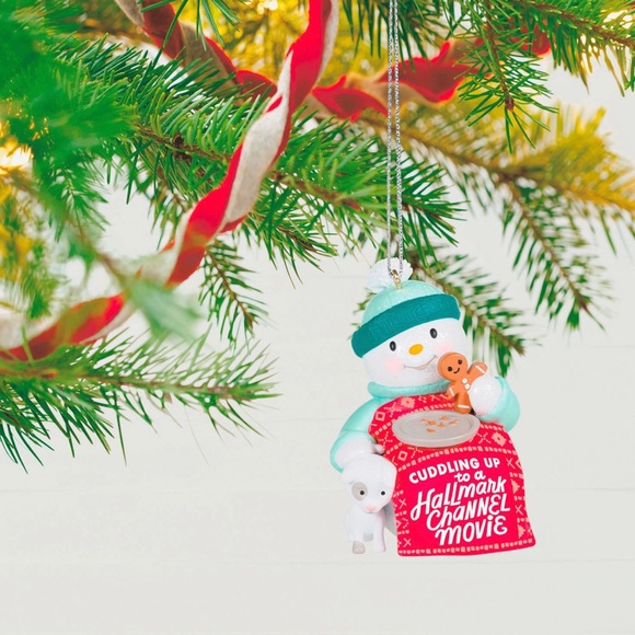Hallmark Channel Movie Time Snowman Ornament - Picture 6 of 6